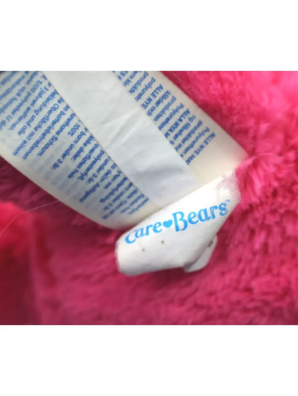 Build A Bear Care Bears Cheer Bear Plush Toy with Rainbow Belly Badge